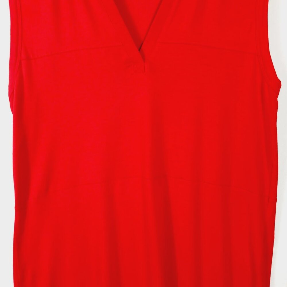 Athleta, Red dress, Size Medium, Sleeveless, V Neck, Soft, Athleisure, Sporty - Picture 6 of 14